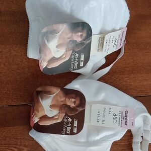 Sears White Contour Ahh-Bra Softly Padded Underwire Bra - 36C